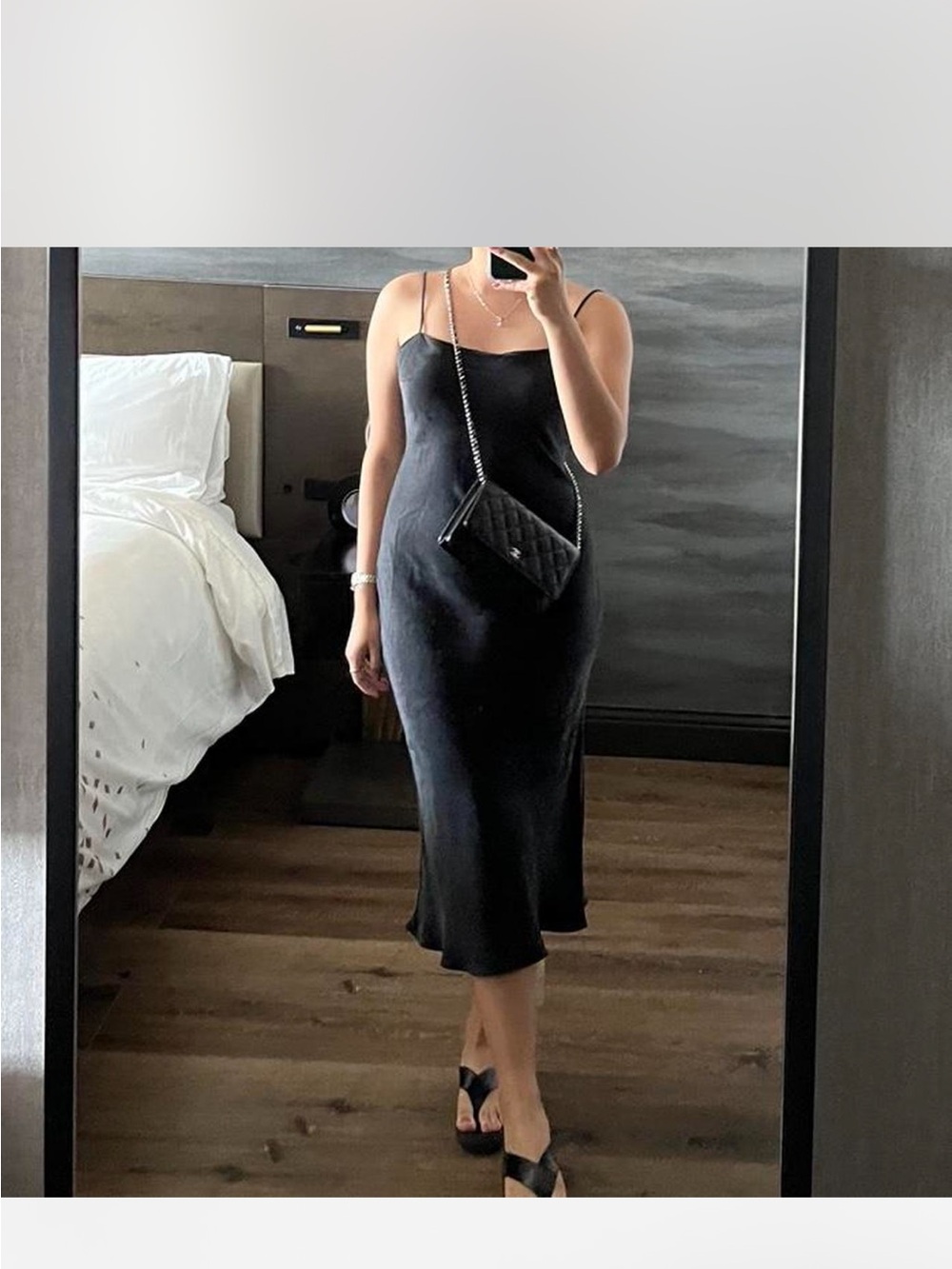 Djerf Avenue Midi Dress with Spaghetti Straps